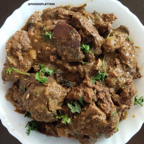 Chicken liver curry