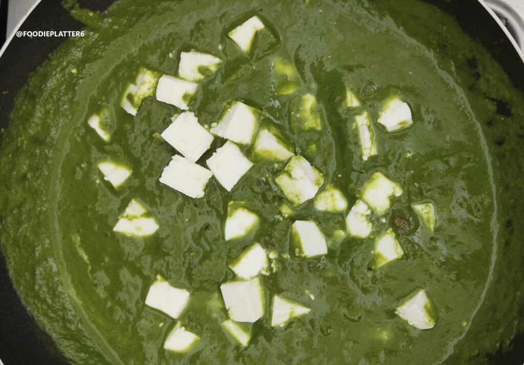 Palak paneer recipe