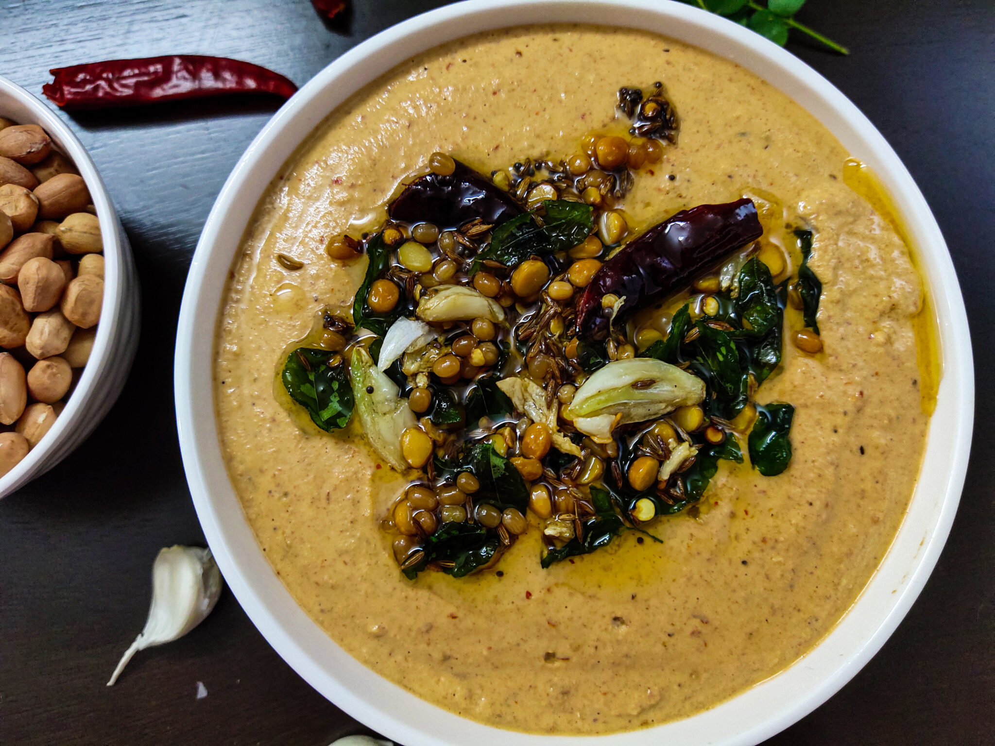 Peanut Red chili Chutney Recipe/ Palli chutney Foodie Platter