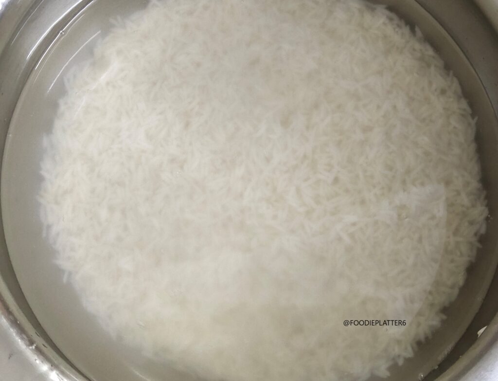 Soak rice