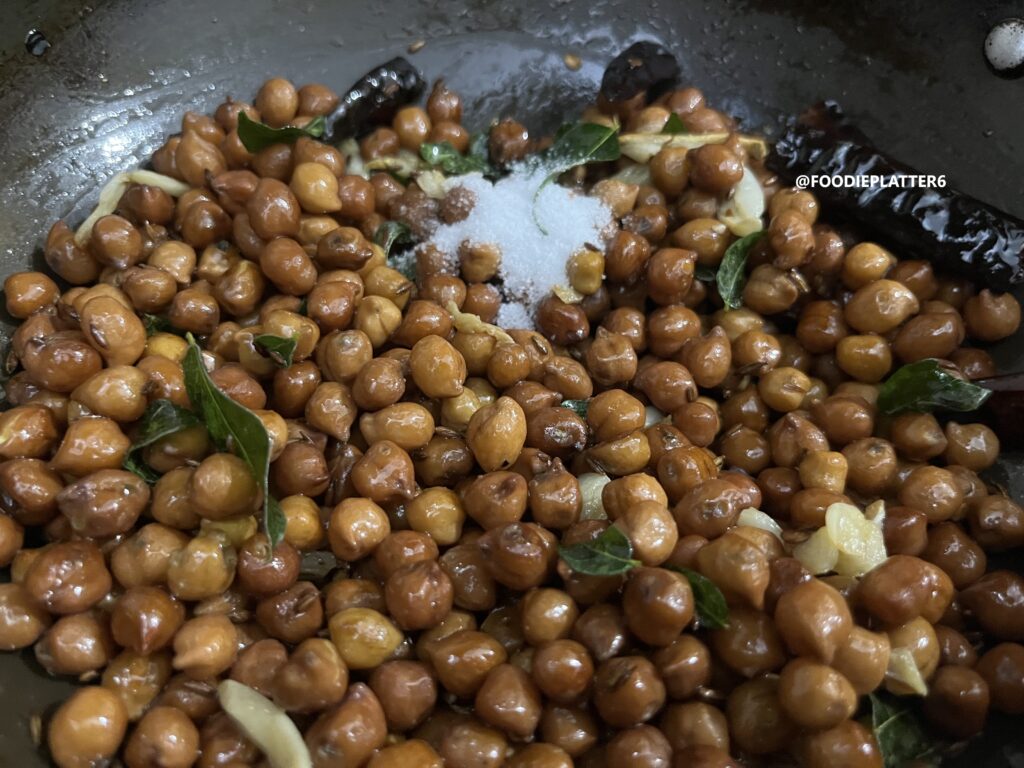 Black chana stir fry