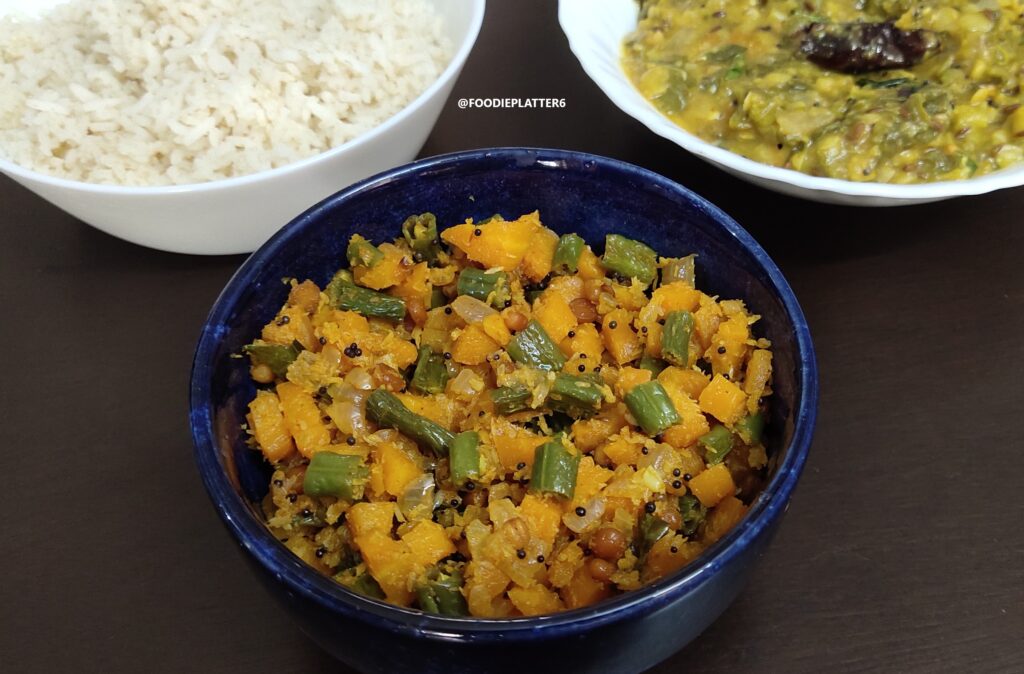 Carrot beans poriyal