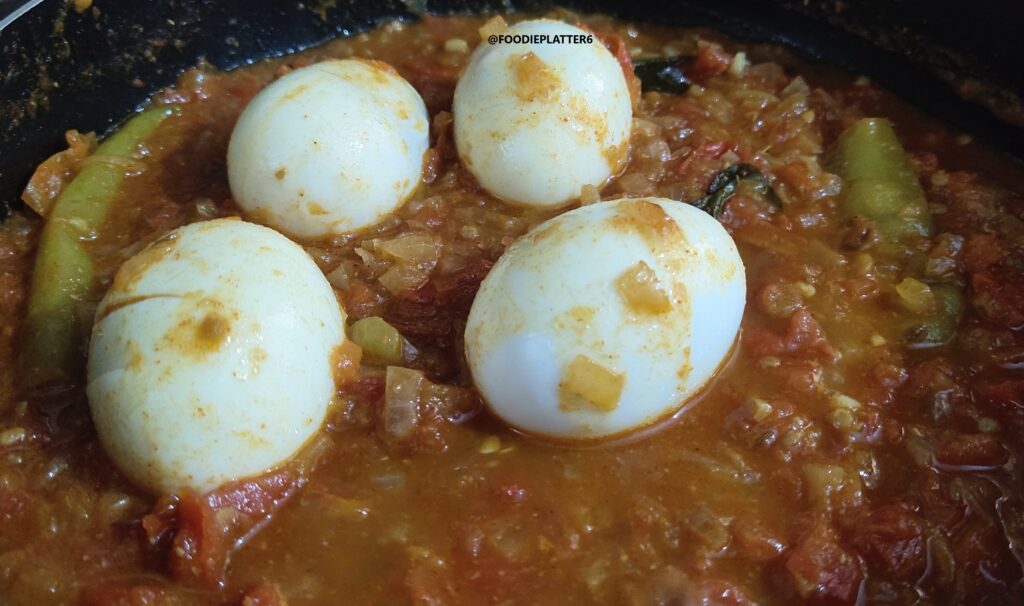 Tomato egg curry