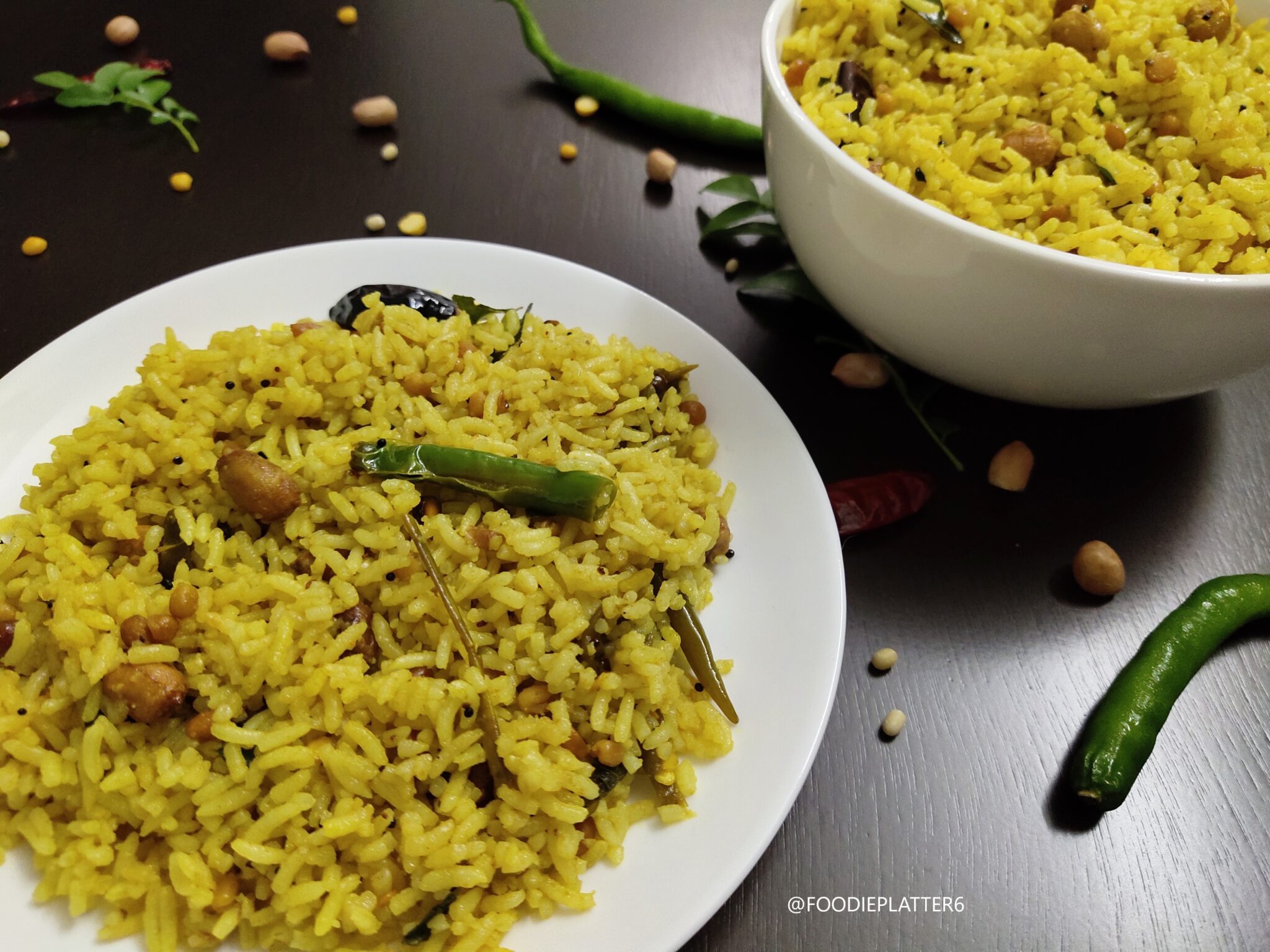 Tamarind Rice with Homemade Premix - Foodie Platter - Recipe world