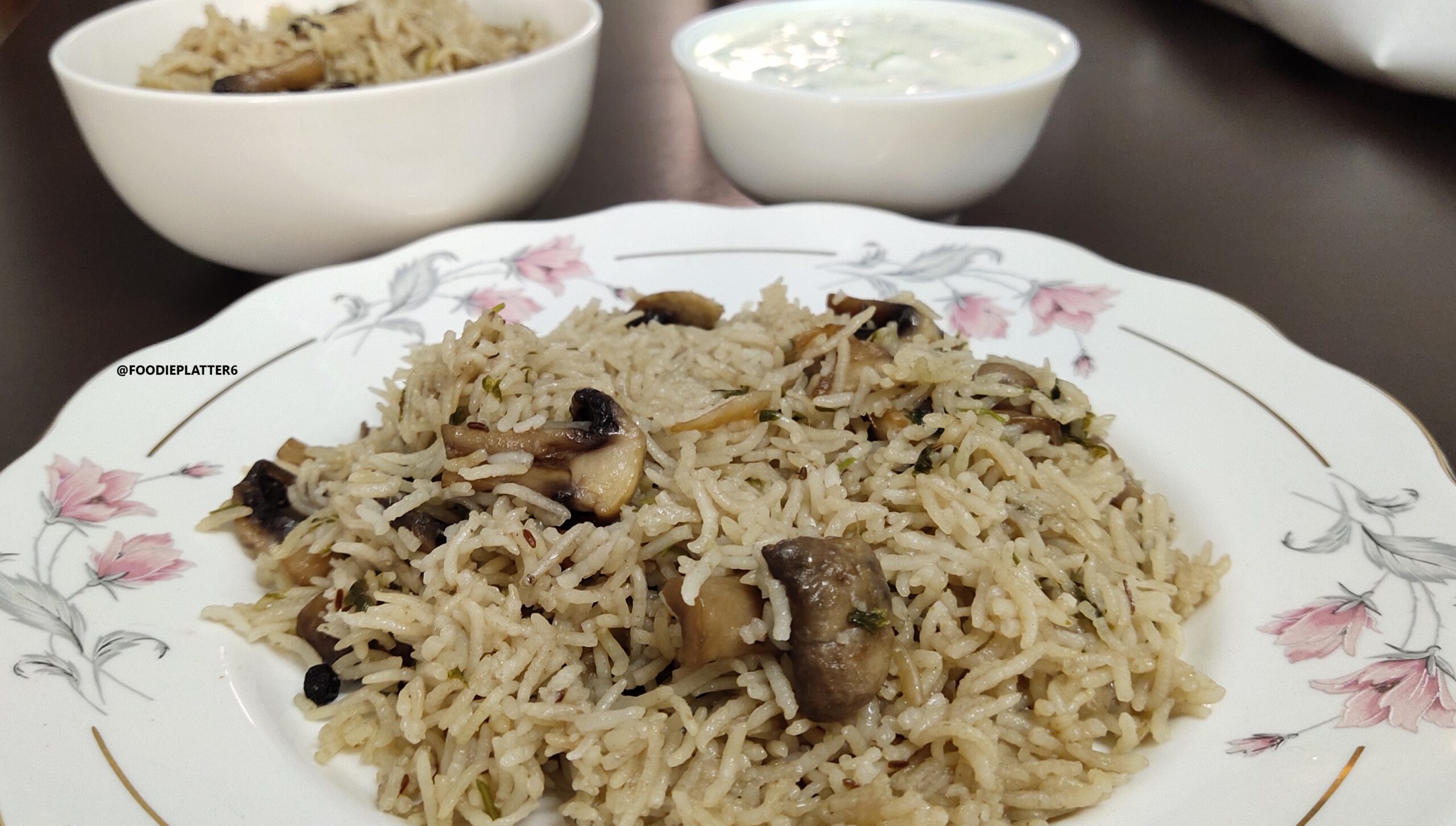 Mushroom Pulao Recipe