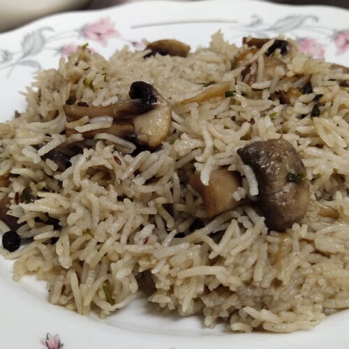 Mushroom Pulao Recipe