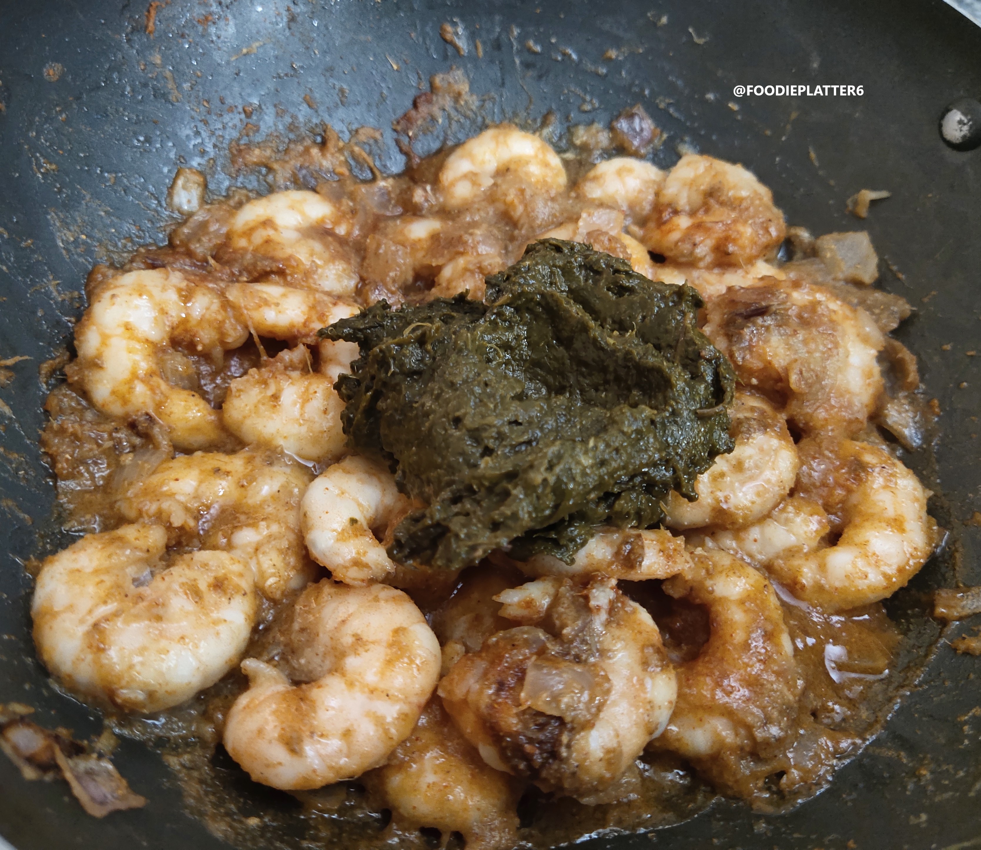 Gongura prawns reci